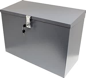 10 x10 x20 metal lidded lockable box|steel boxes for sale.